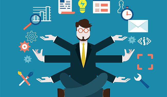 Digital marketing manager au travail